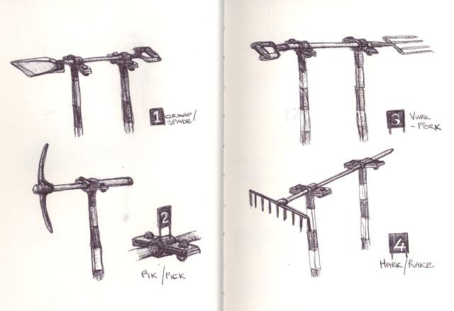 Tools of the Trade, concept drawings